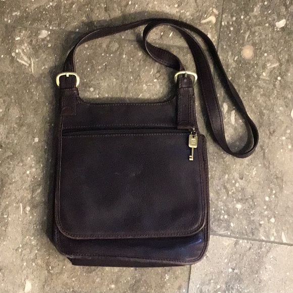 Fossil Handbags - Vintage Fossil handbag, brown leather